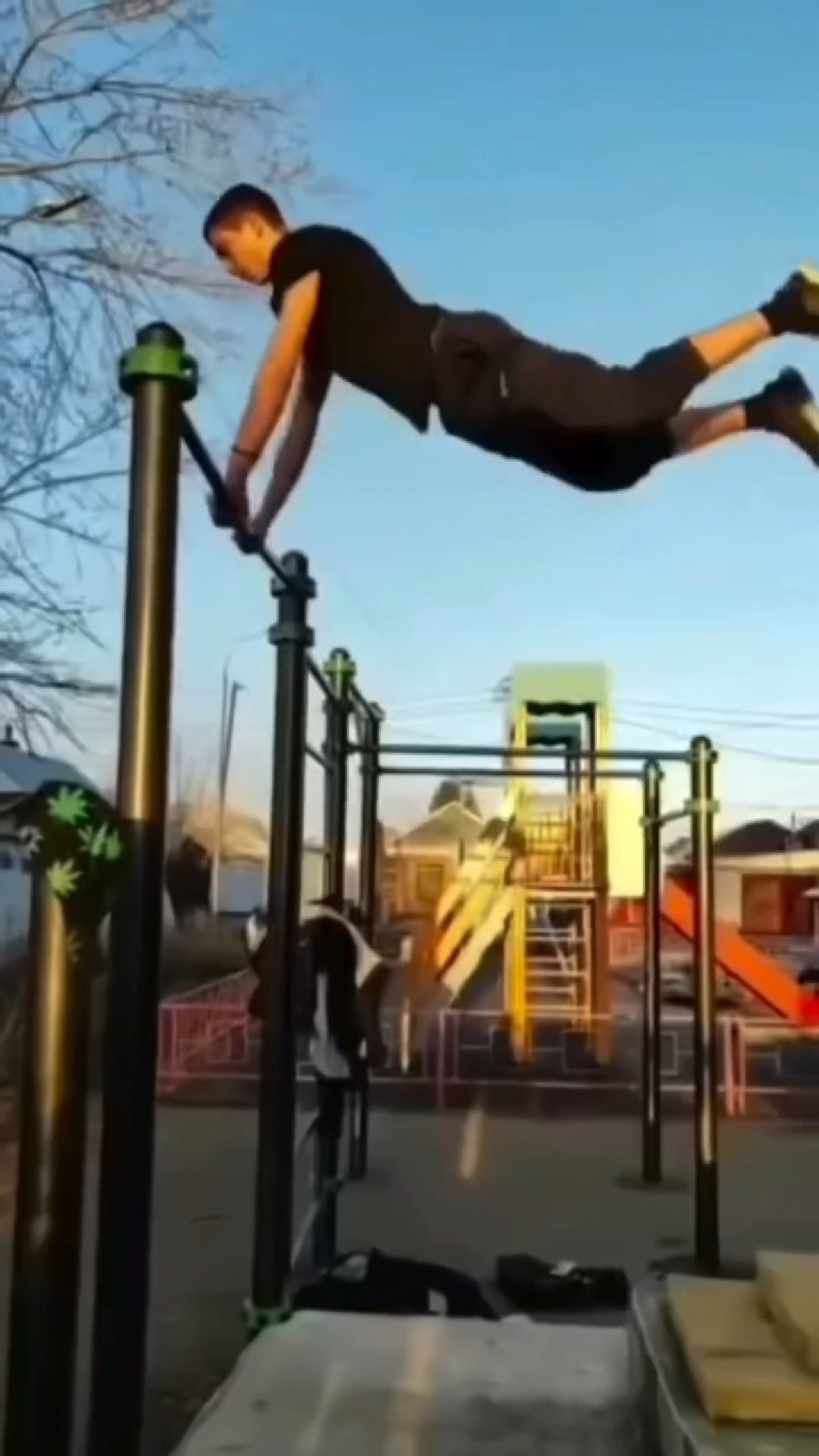 MONKEY BARS TRANSITIONAL VIRAL VIDEO